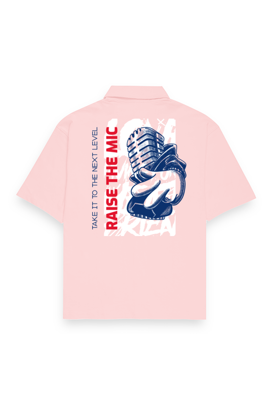 raise the mic oversized shirt-Light Baby Pink-Snapper Choice