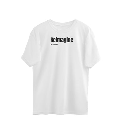 Reimagine oversized t-shirt-White-Snapper Choice