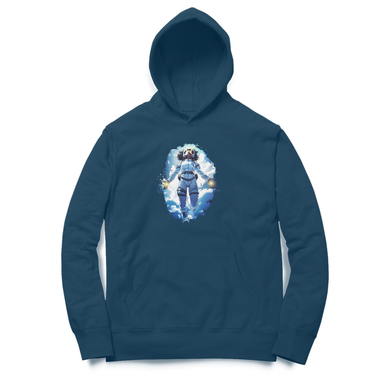 Rise High Unisex Hoodie-Navy Blue-Snapper Choice