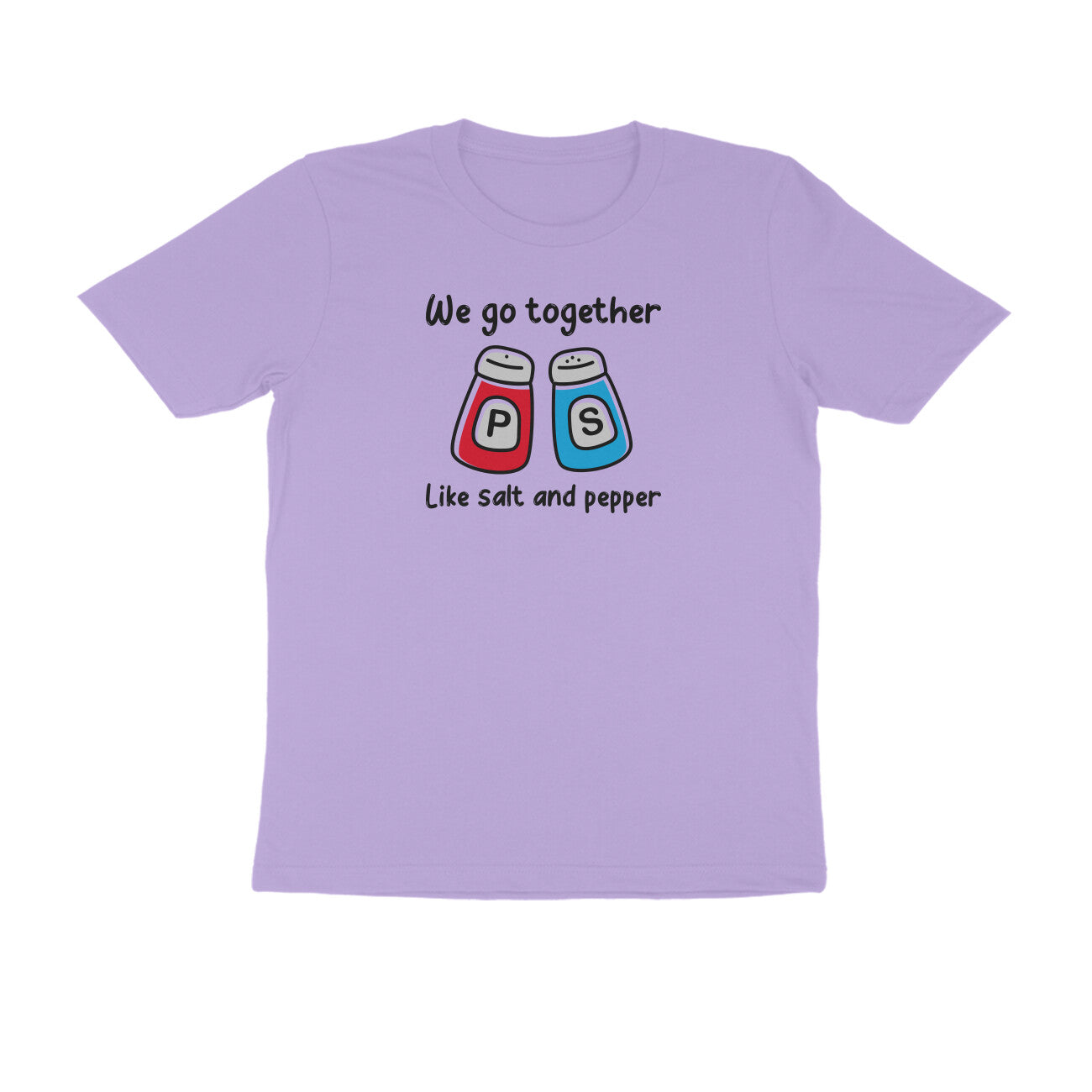 Salt & pepper Men's Tshirt-Iris Lavender-Snapper Choice