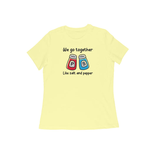 Salt & Pepper Women's Tshirt-Butter Yellow-Snapper Choice