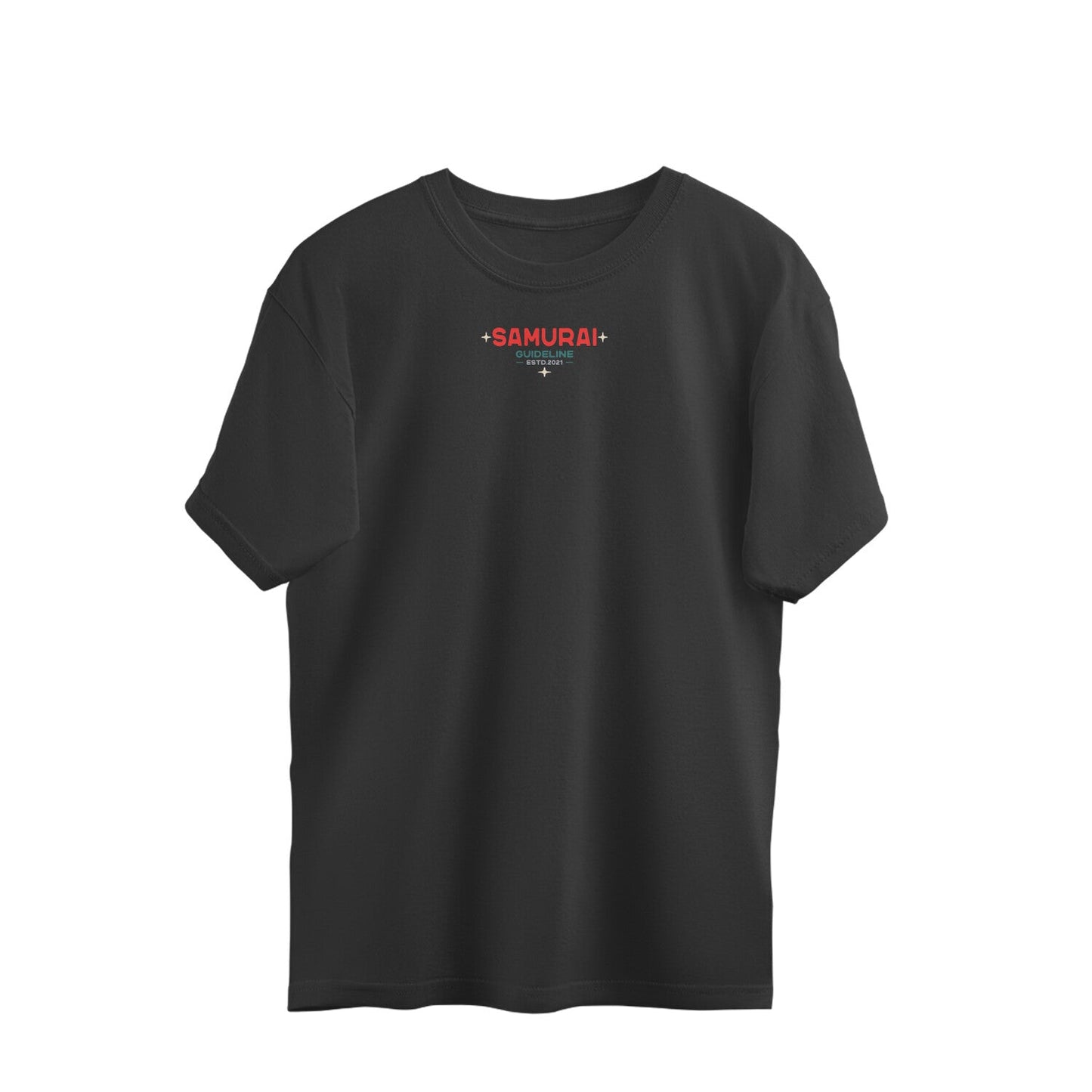 Samurai Oversized TShirt-Black-Snapper Choice