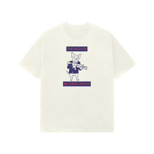 Say hello to my little friend premium oversized tshirt-Ivory-Snapper Choice
