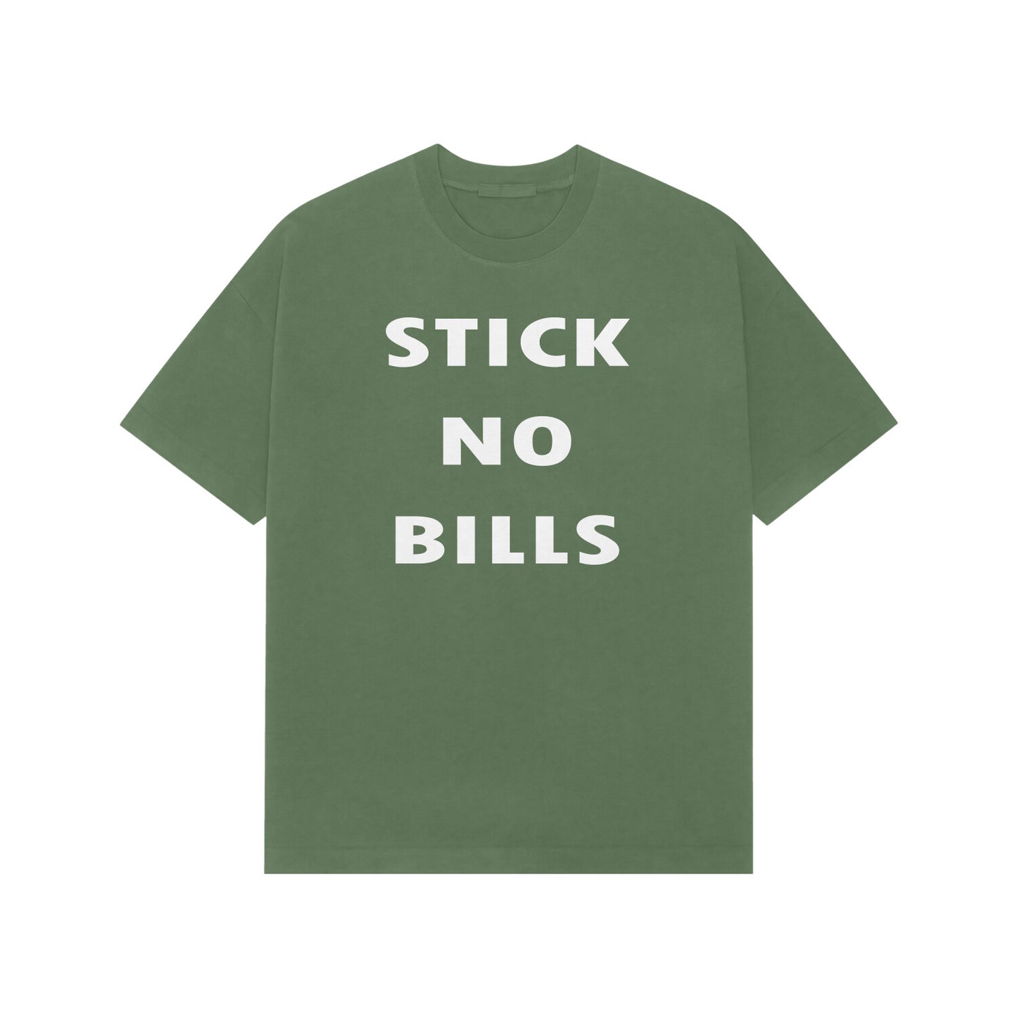 Stick no bills premium oversized t-shirt-Forest Green-Snapper Choice