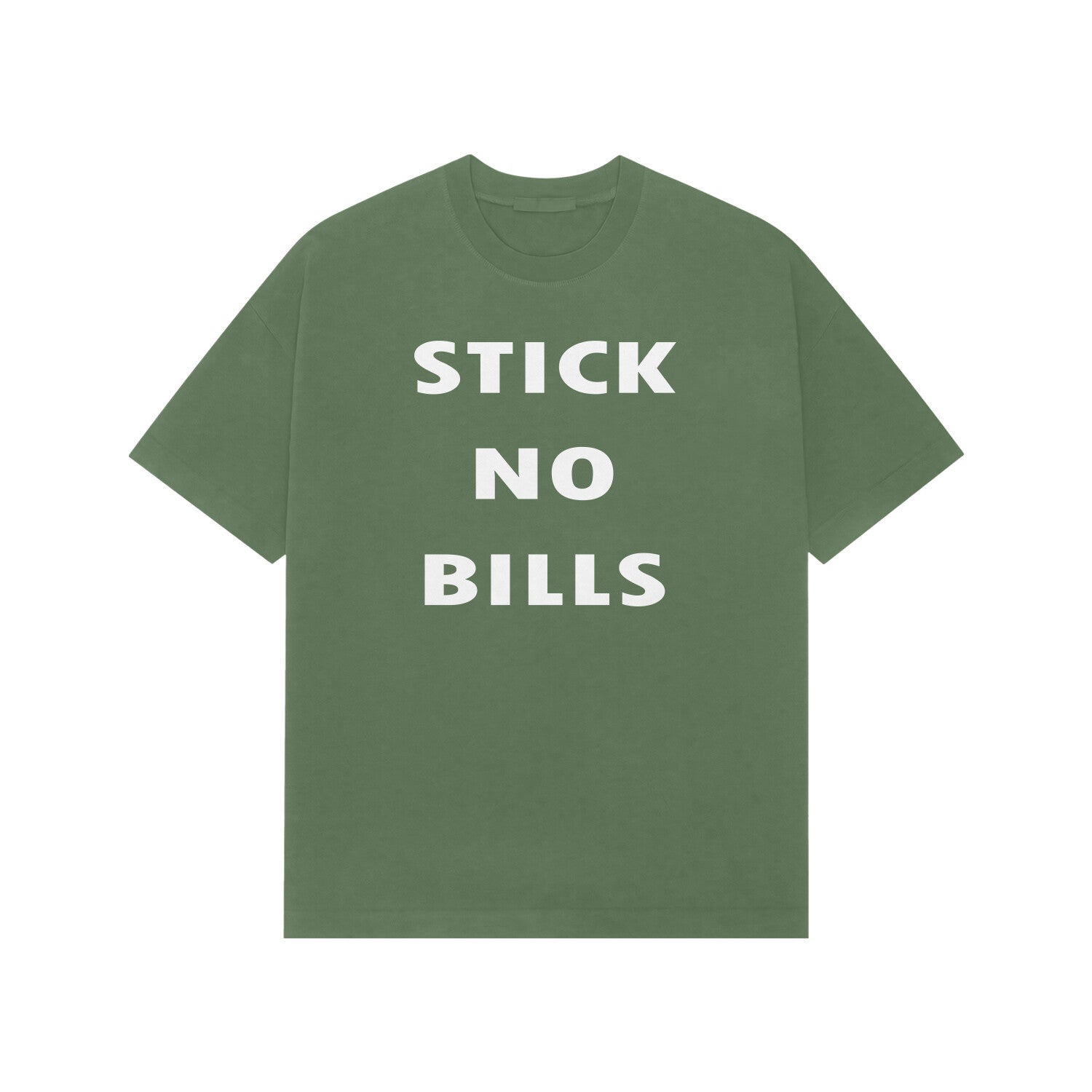 Stick no bills premium oversized t-shirt-Forest Green-Snapper Choice