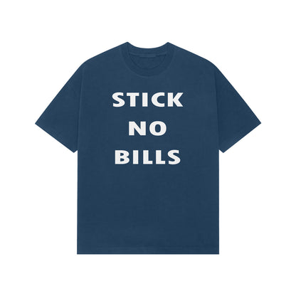 Stick no bills premium oversized t-shirt-Navy Blue-Snapper Choice