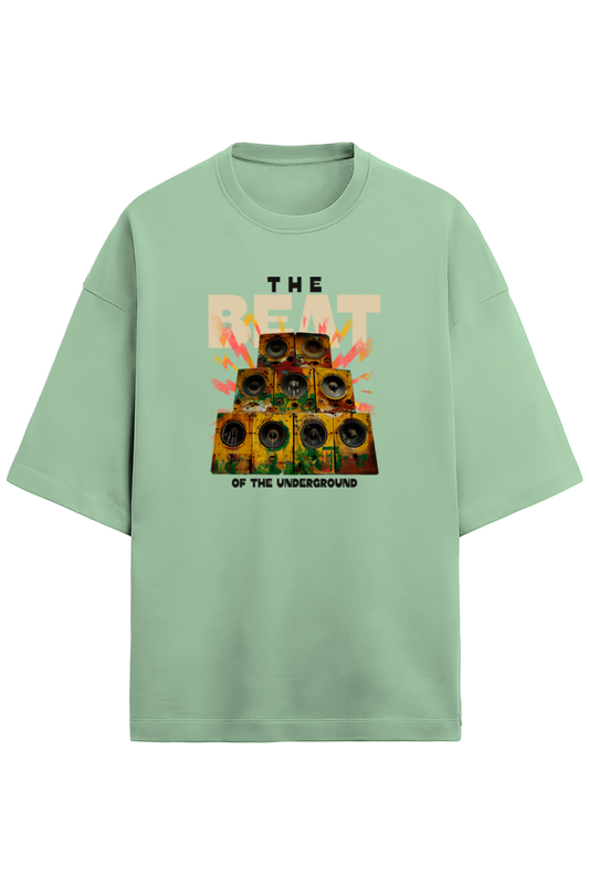 The Beat terry Oversized t-shirt-Jade-Snapper Choice