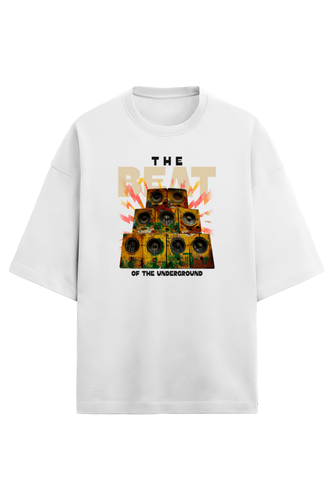 The Beat terry Oversized t-shirt-White-Snapper Choice