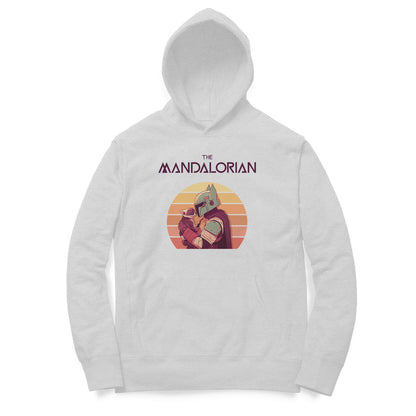 The Mandalorian unisex hoodie-Melange Grey-Snapper Choice