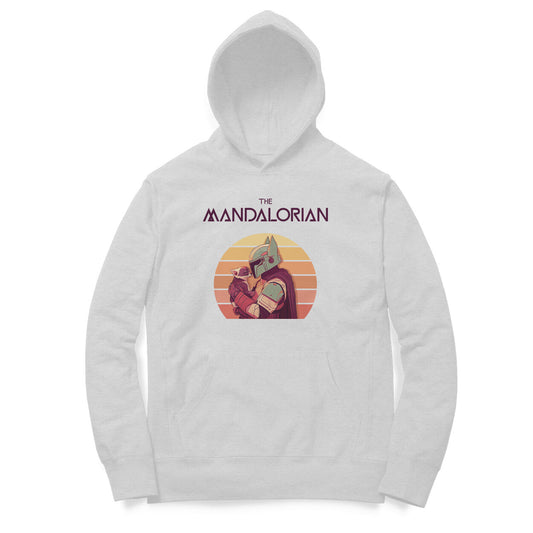 The Mandalorian unisex hoodie-Melange Grey-Snapper Choice