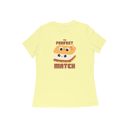 The perfect match Women's Tshirt-Butter Yellow-Snapper Choice