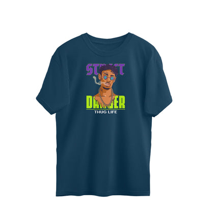 Thug Life Oversized TShirt-Navy Blue-Snapper Choice