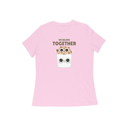 Together Couple Women's Tshirt-Light Pink-Snapper Choice