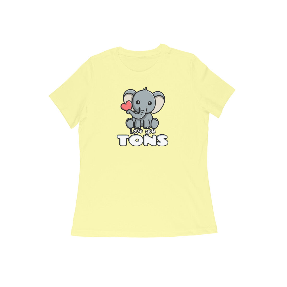 Tons of Love Women's tshirt-Butter Yellow-Snapper Choice