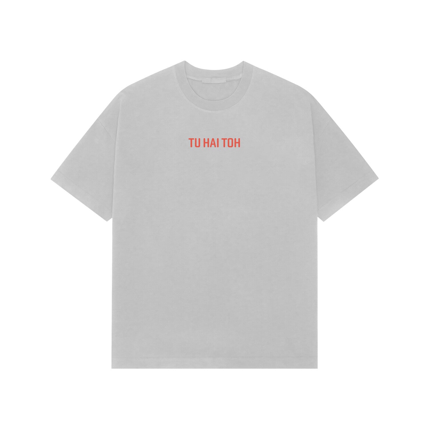 TU HAI TOH Premium Oversized tshirt-Ash Grey-Snapper Choice