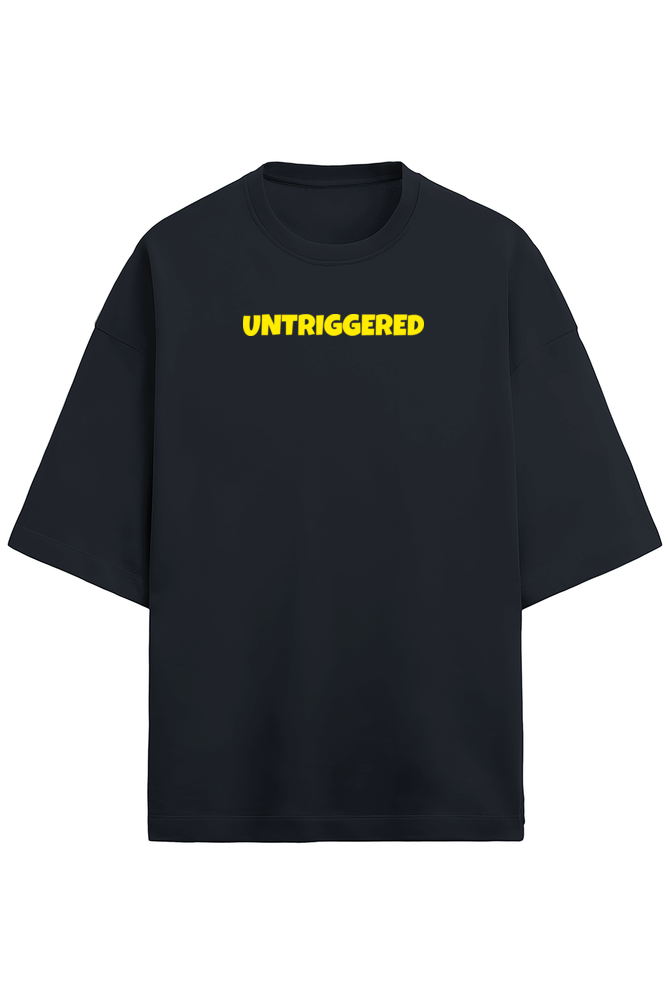 Untriggered Terry Oversized t-shirt-Navy Blue-Snapper Choice