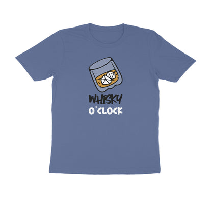 Whisky O clock men's t-shirt-Smoke Blue-Snapper Choice
