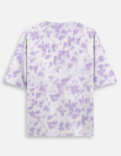 White lavender Unisex Tie-Dye Oversized T-Shirt & Shorts Set-Snapper Choice