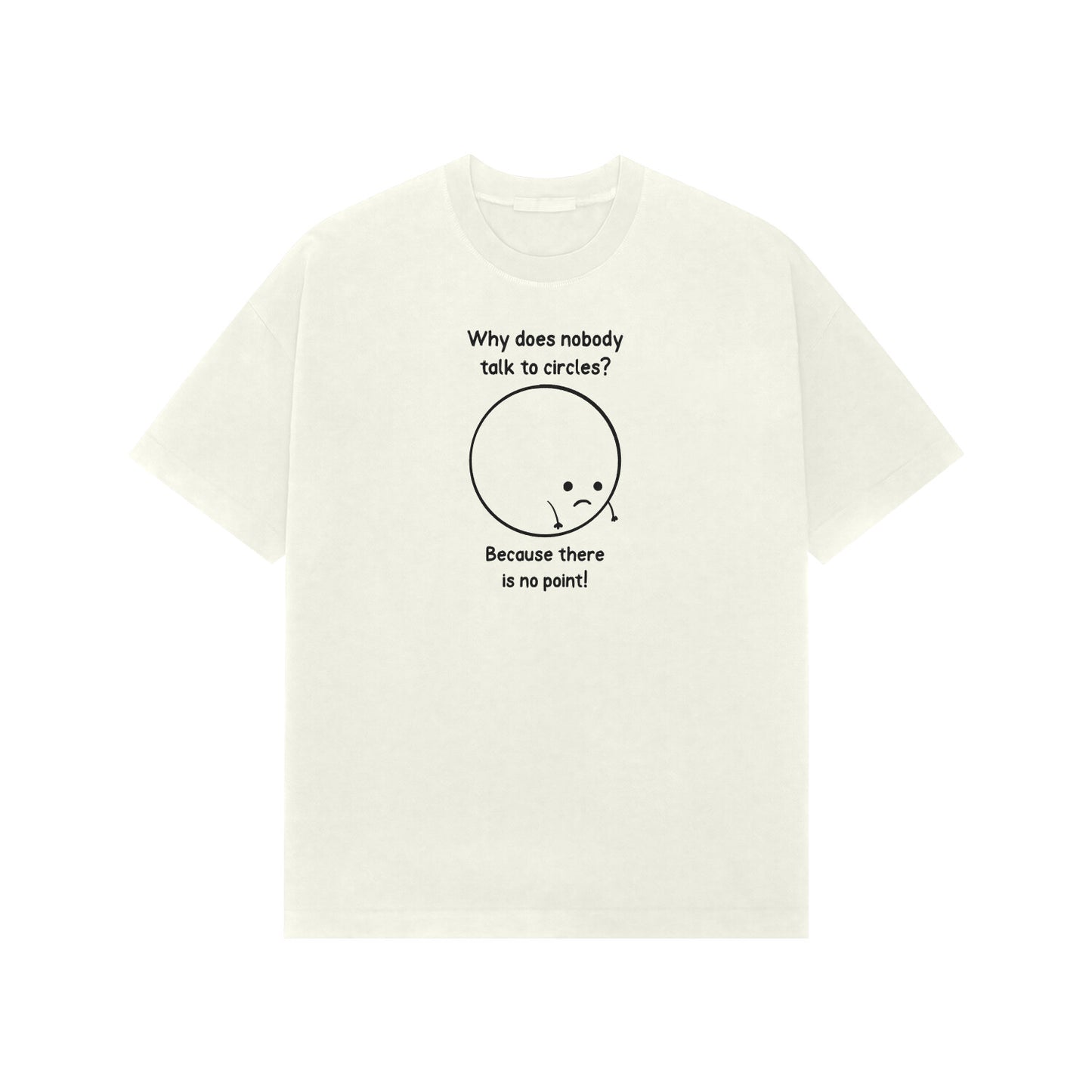 Why Does nobody talk to circles Premium Oversized tshirt-Ivory-Snapper Choice