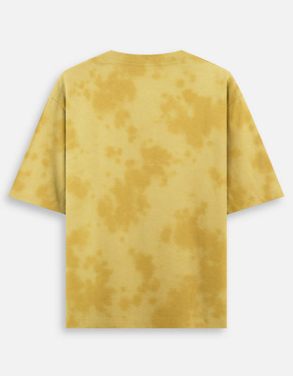 Yellow Unisex Tie Dye Oversized T-Shirt-Snapper Choice